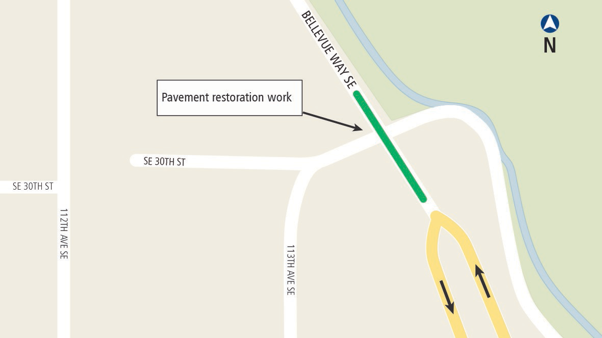 Puget Sound Energy will be performing pavement restoration work this weekend, July 9-10 on Bellevue Way SE in preparation for East Link light rail construction.