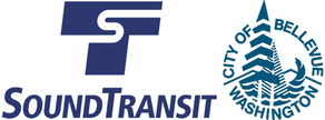 Sound Transit and City of Bellevue combined logo.