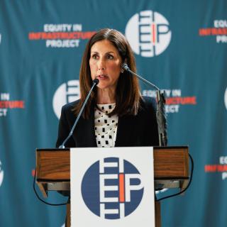 Sound Transit Deputy CEO, Chief Capital Delivery Officer Terri Mestas at an event.