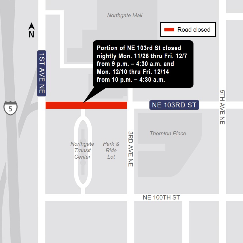 NE 103rd Closure