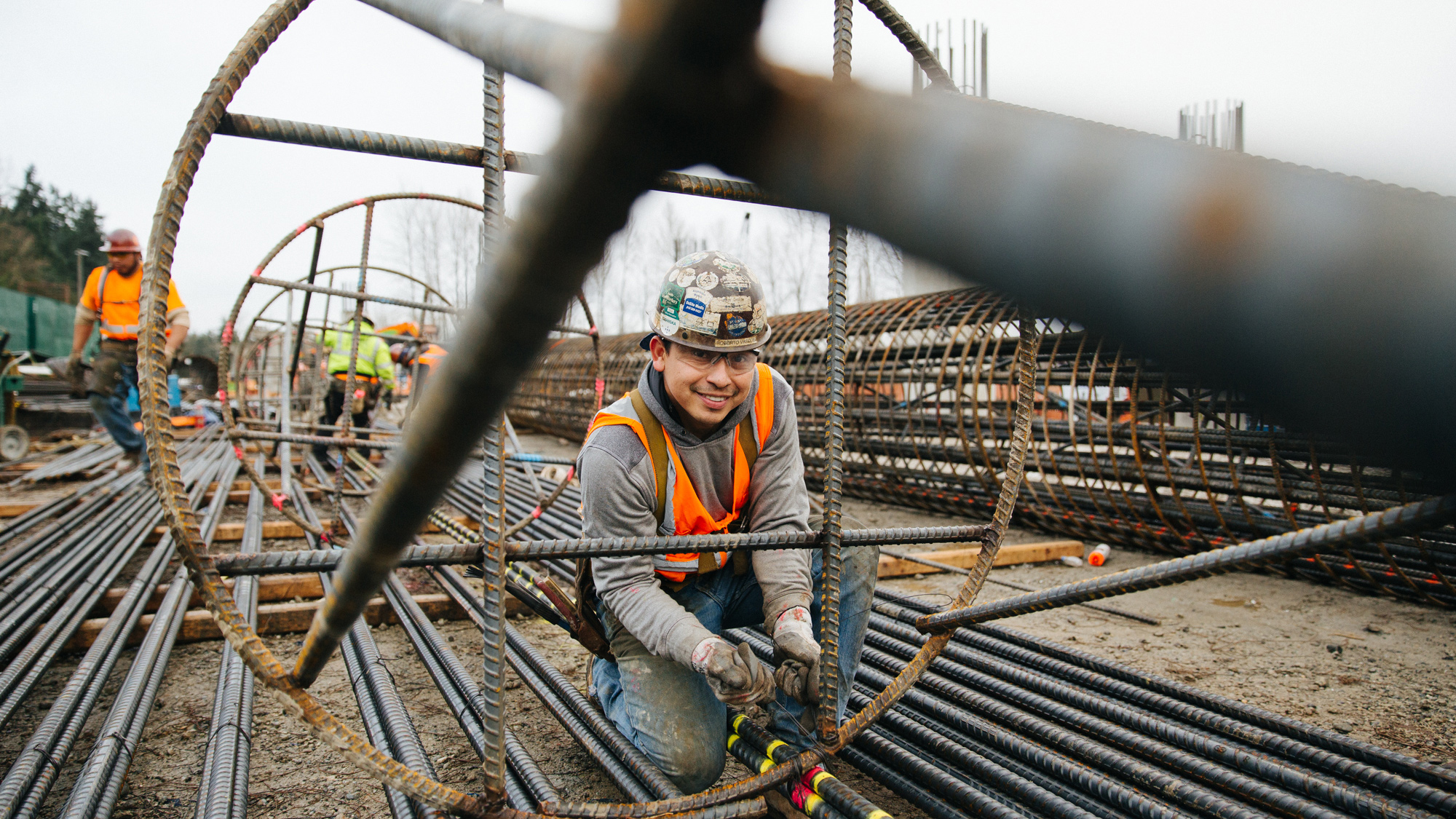 Construction worker on site.