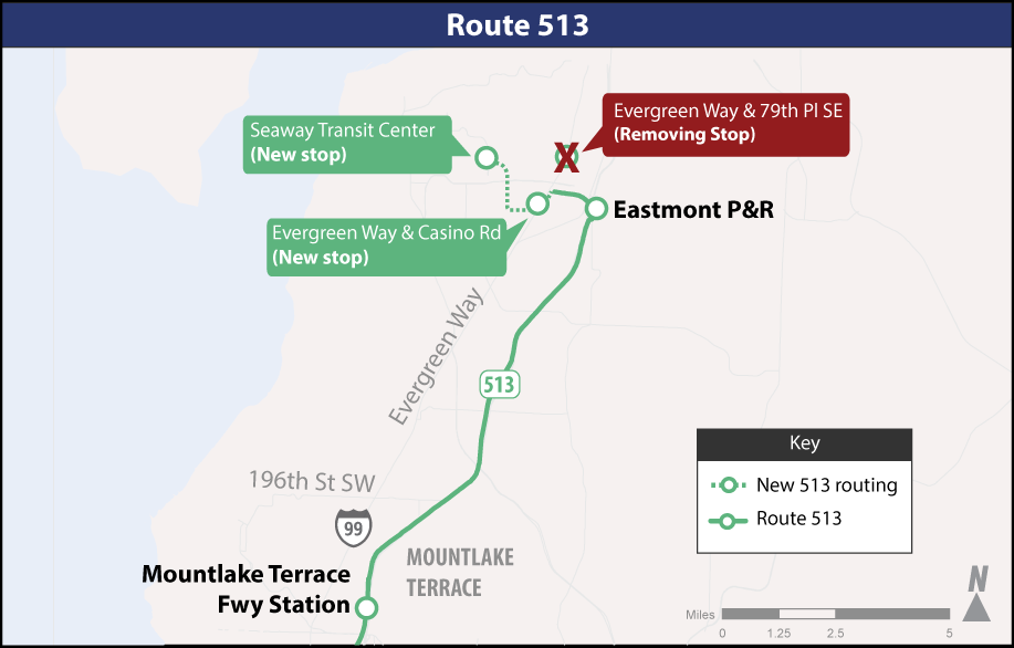 Map - 513 Route Changes SIP 2019