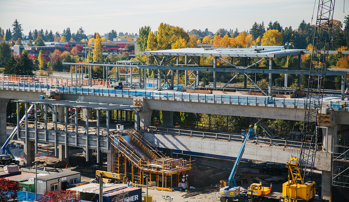 Image of Northgate Station construction January 2019