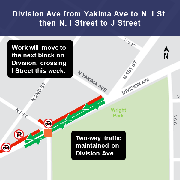 Map of construction impact on Division.