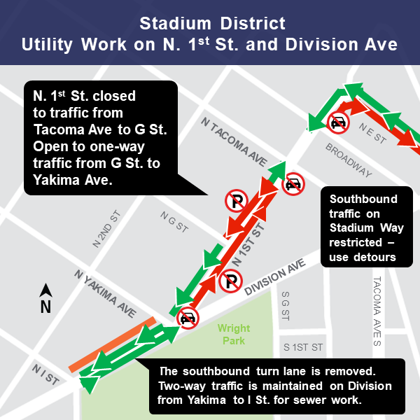 Map of construction impact in Stadium District.