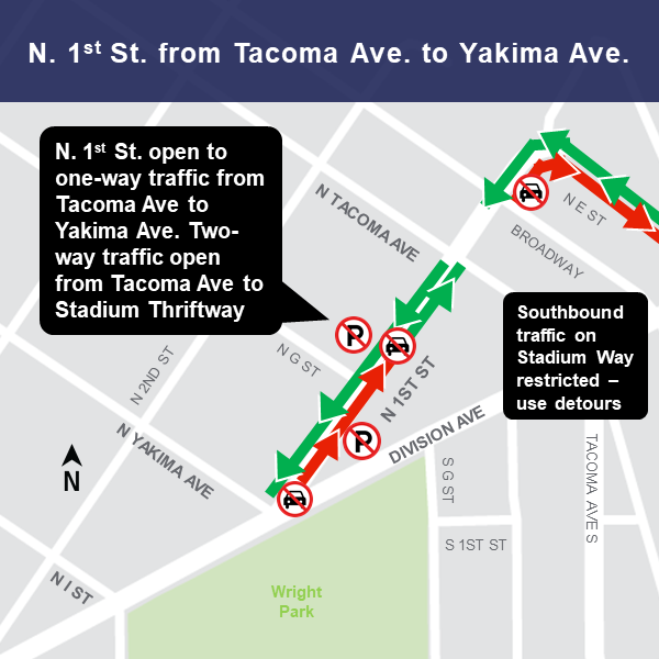 Stadium district closure map