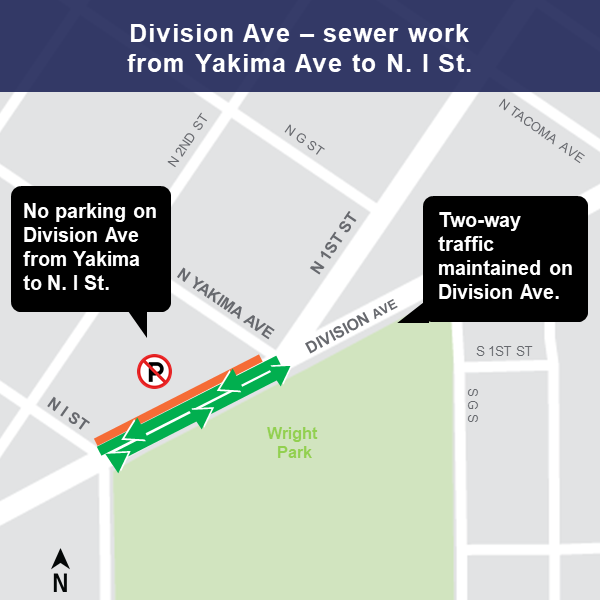 Map of Division Ave sewer work area