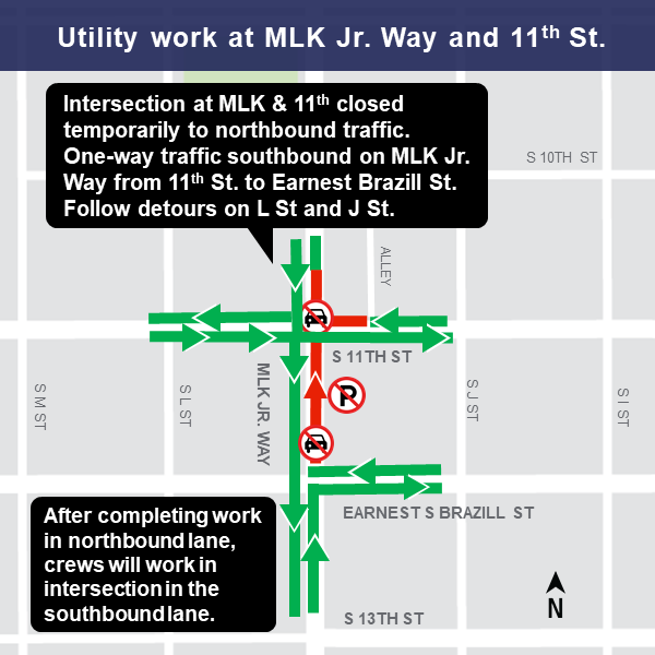 Map of MLK and 11th