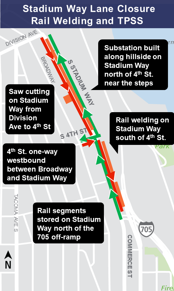 Stadium Way traffic impact map