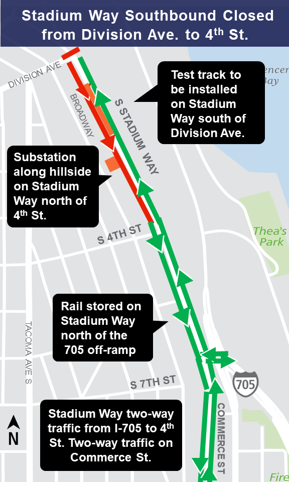 Map of Stadium Way and Division