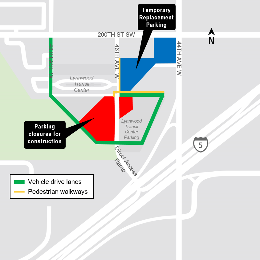 LCC parking closure map