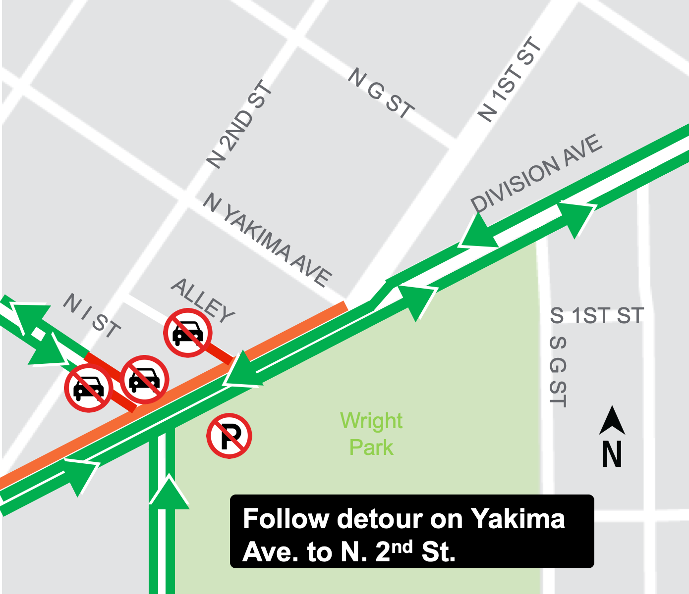 Hilltop Tacoma Link Extension construction alert map