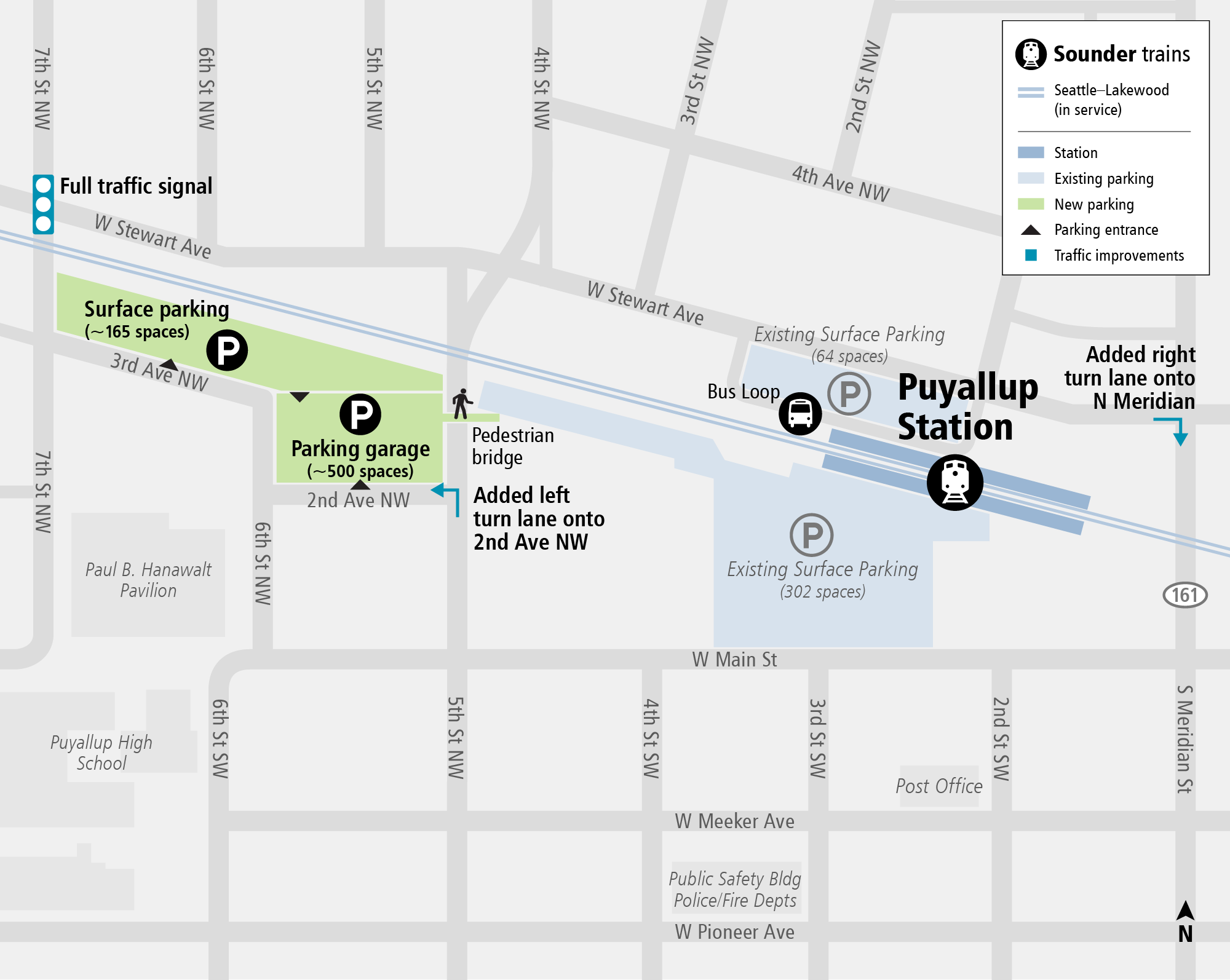System Expansion web map for Puyallup Station Parking and Access Improvements