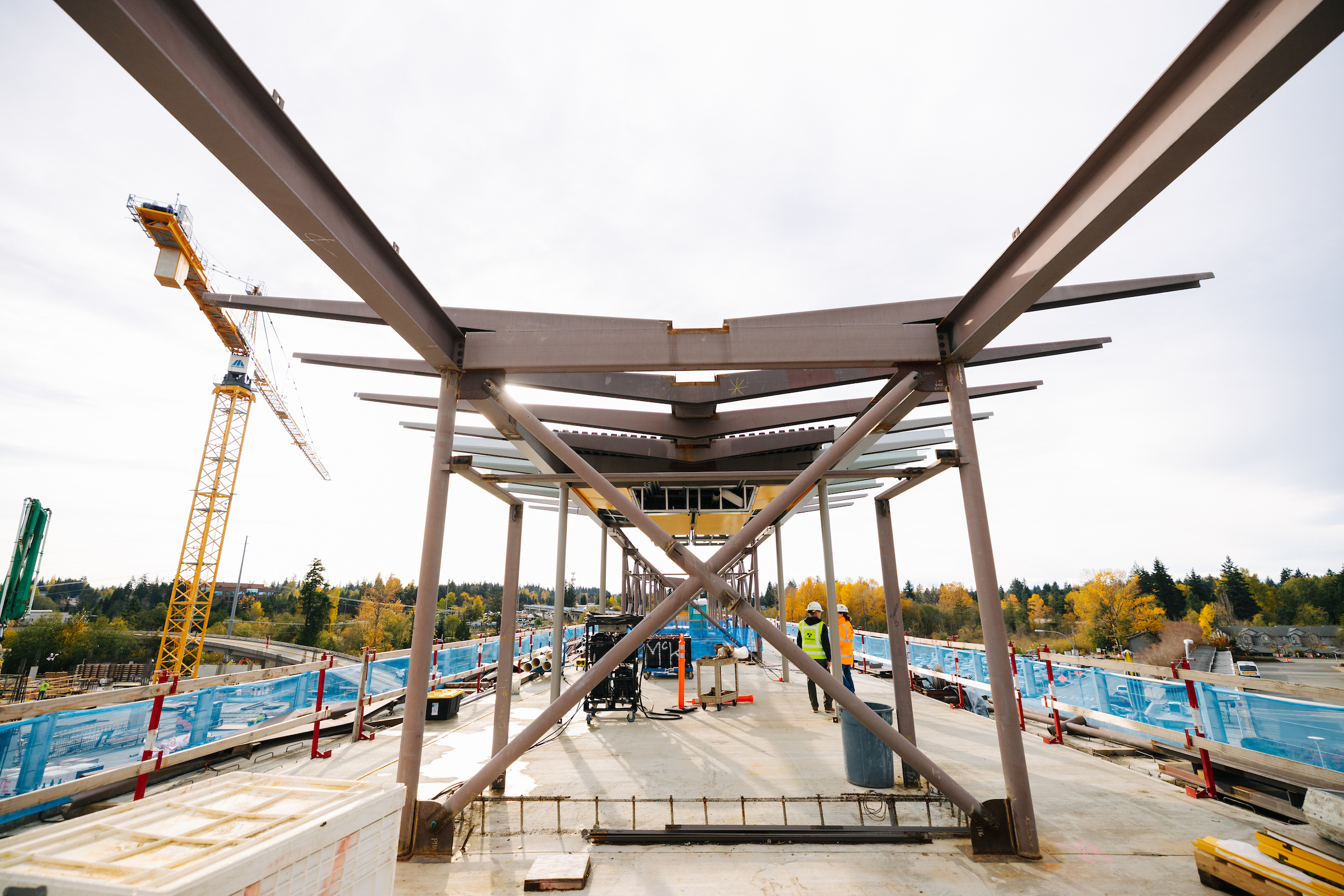 Lynnwood Station under construction