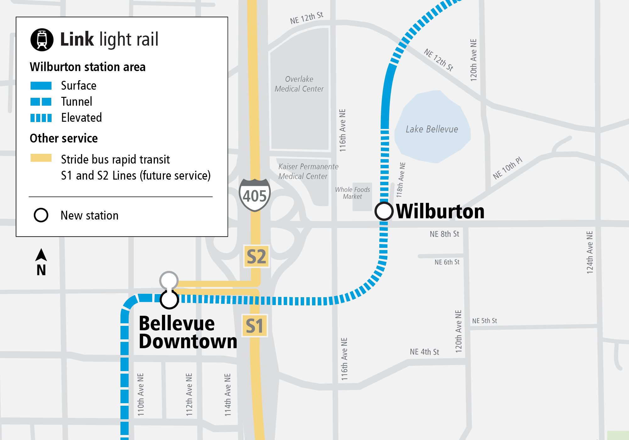 Project map and surrounding area for Wilburton Station