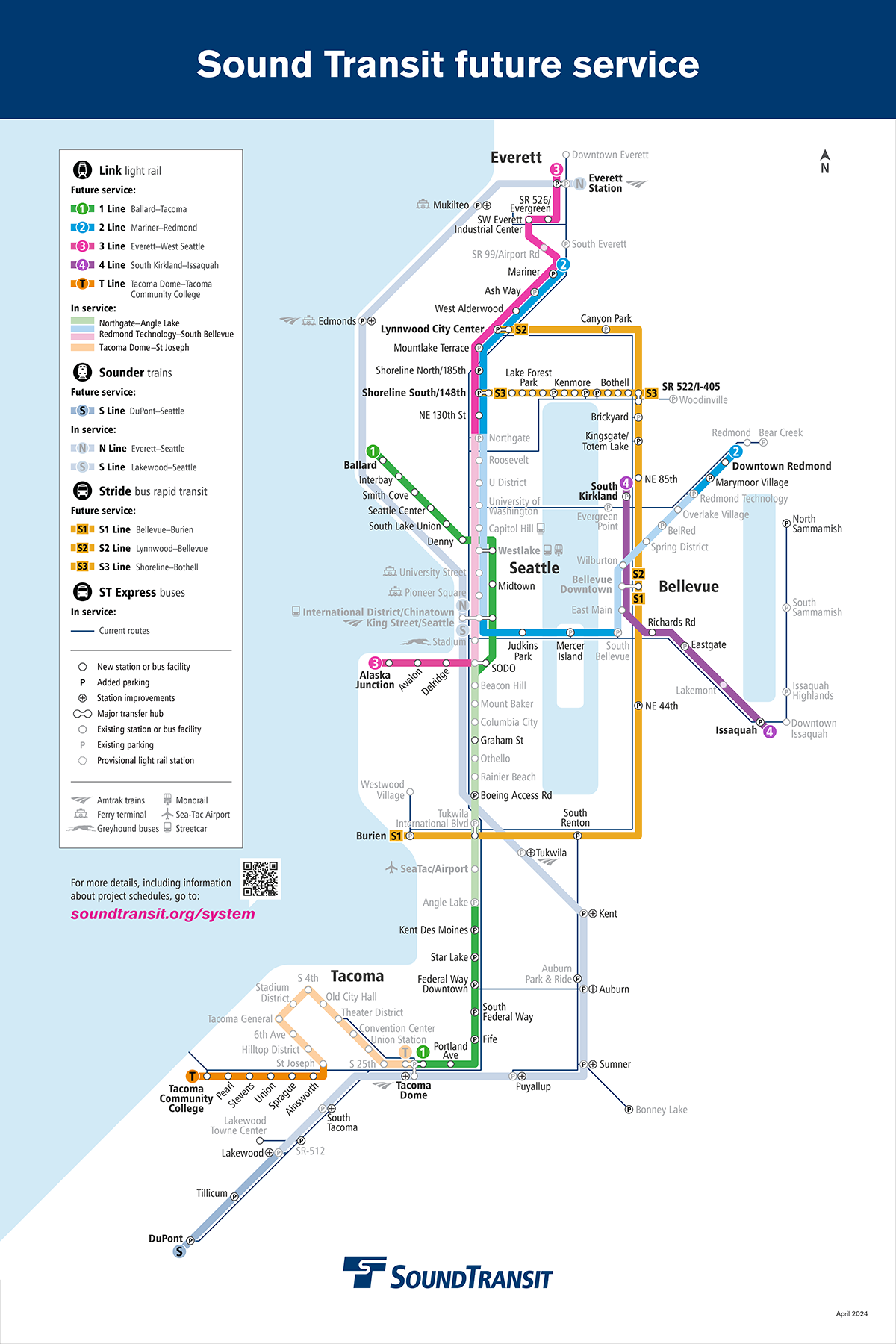 Map of future service