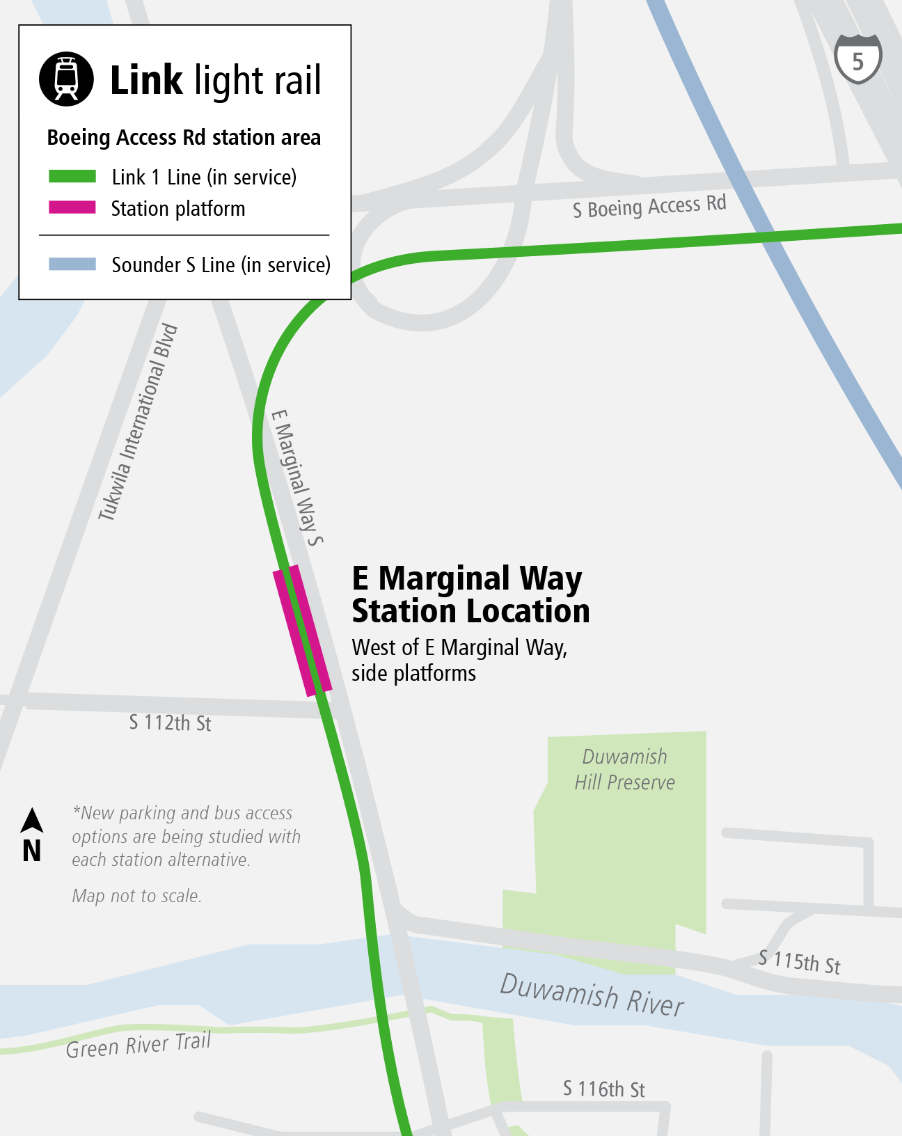 Map depicting station location