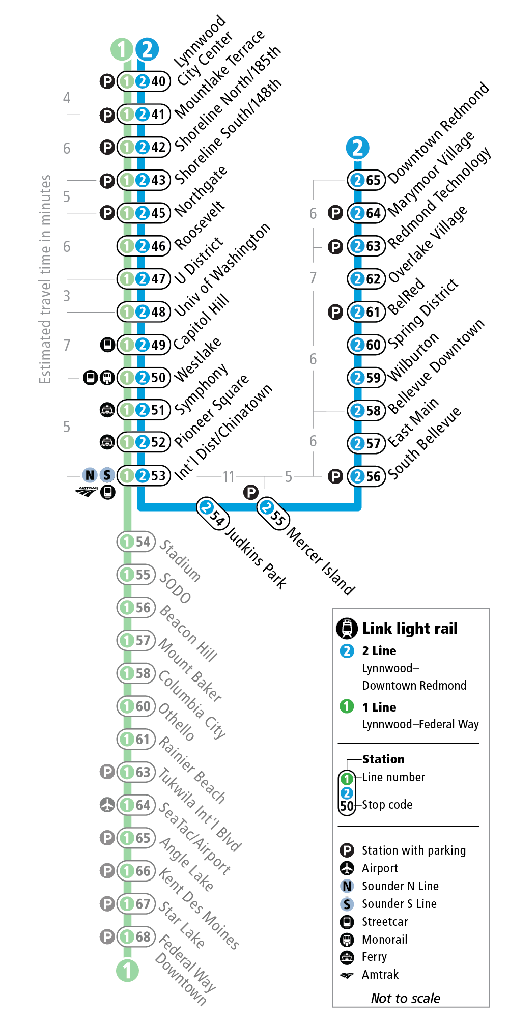 Map of all 2 Line stations