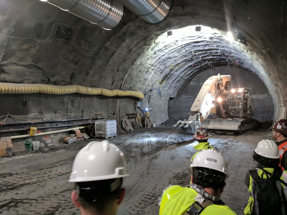 Bellevue Tunnel mining