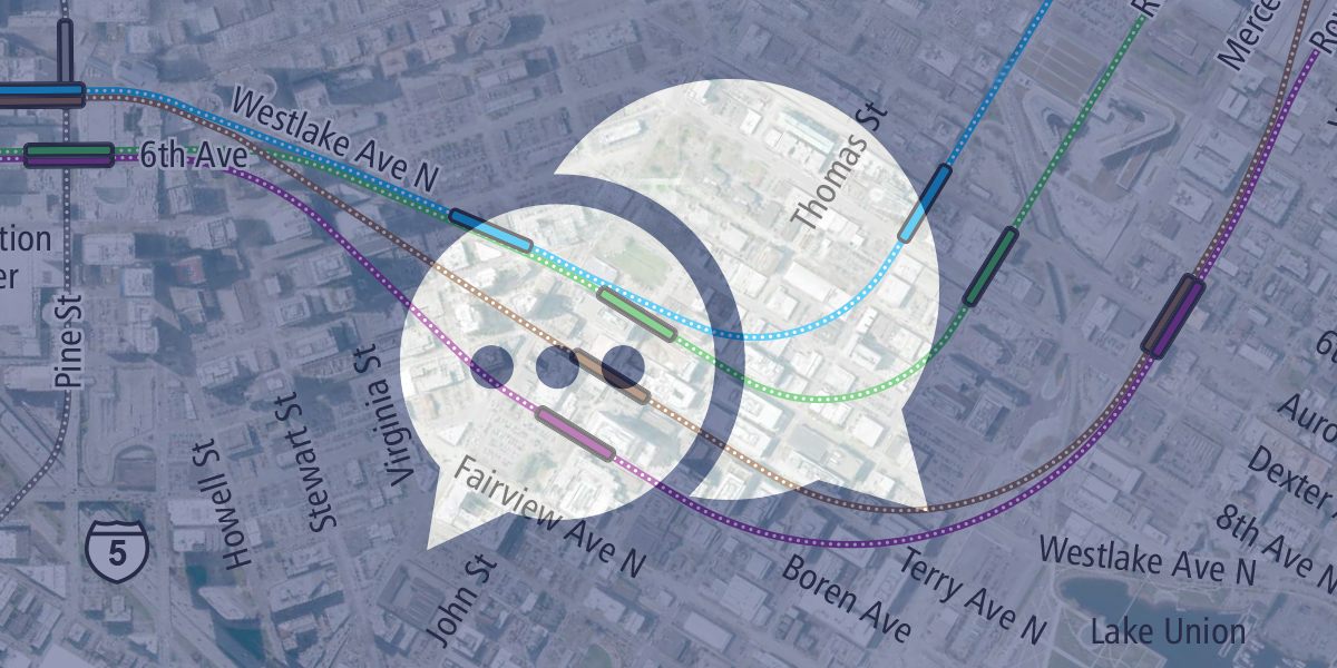 Banner image of West Seattle to Ballard map/logo for project updates