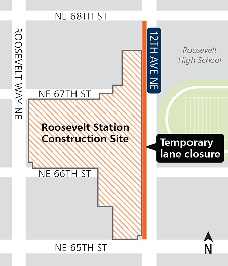 Temporary lane closure