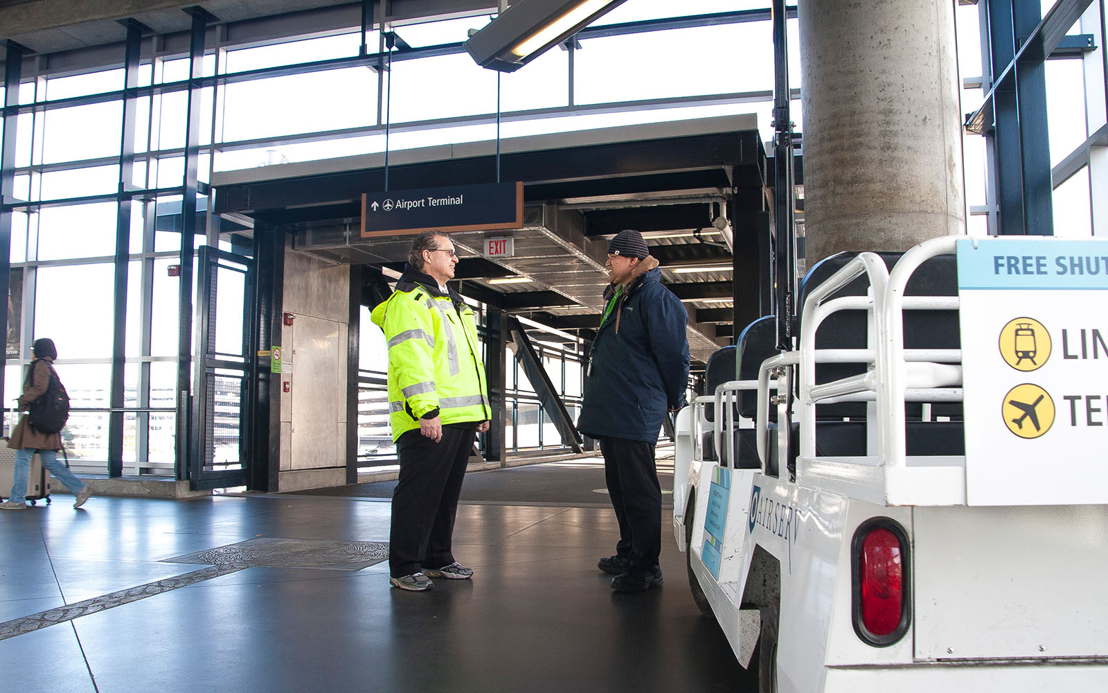 The new SeaTac/Airport Station Agent is part of many efforts to help travelers get from Sea-Tac Airport to the Link light rail station