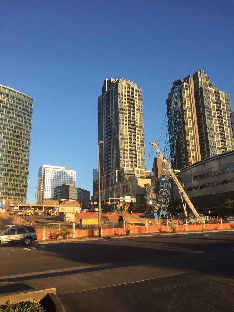 Picture of Central Bellevue construction area