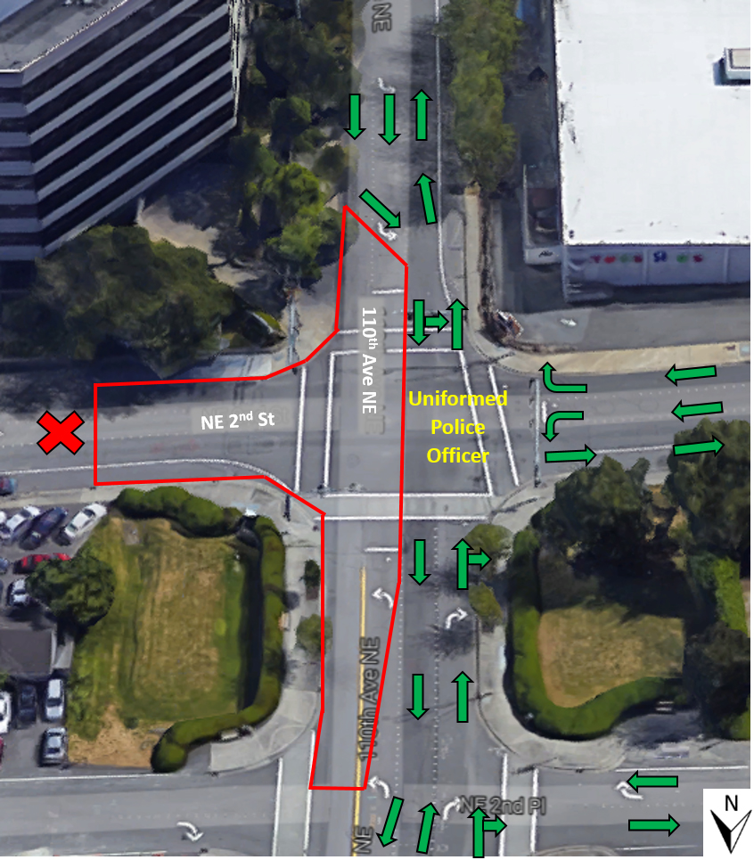 Water main traffic control map