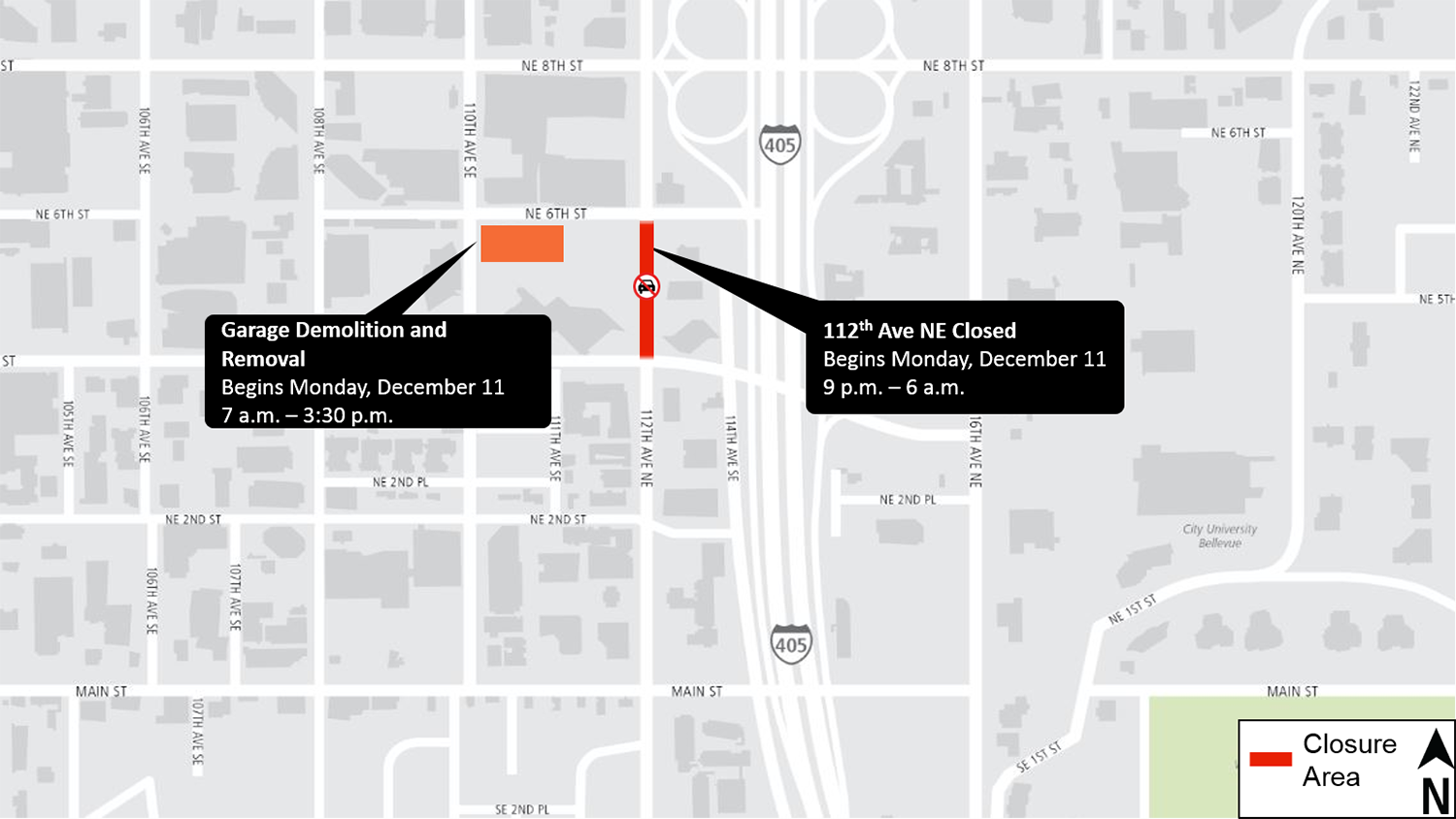 Map showing locations of girder installation.