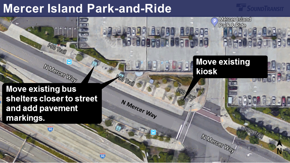 Mercer Island Park-and-Ride changes.