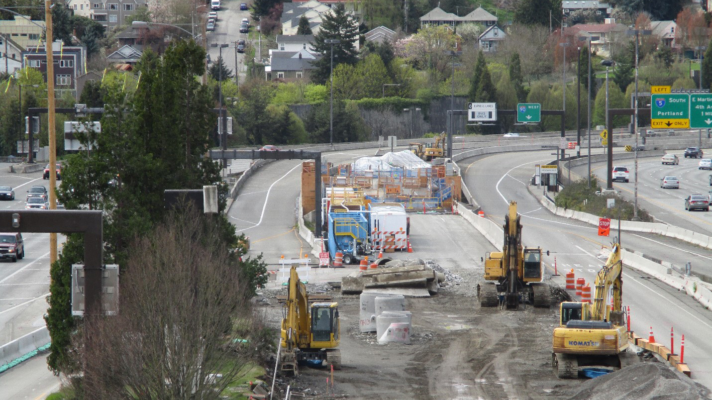 Judkins Park Station construction.