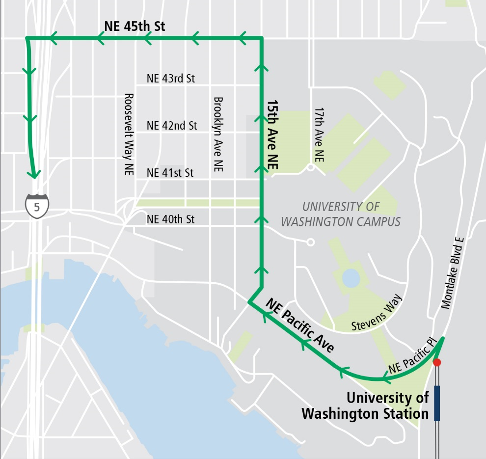 Map of tunnel boring machine transportation route.