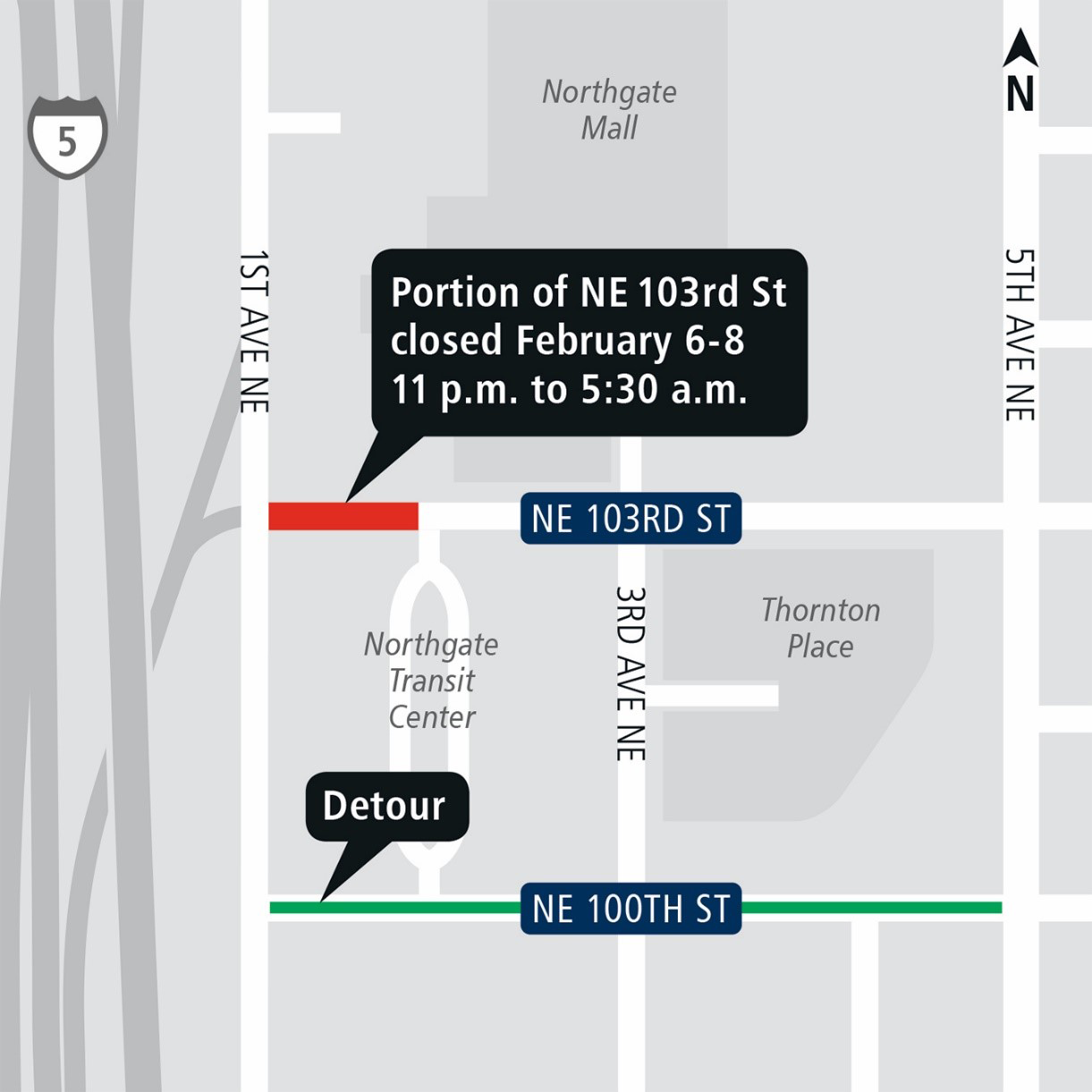 Map of road closures.