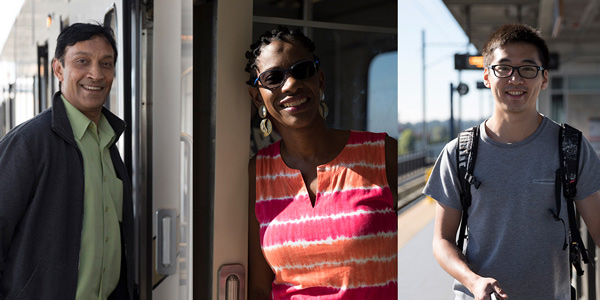 Image collage of three people of varying ages, gender and ethnic backgrounds.