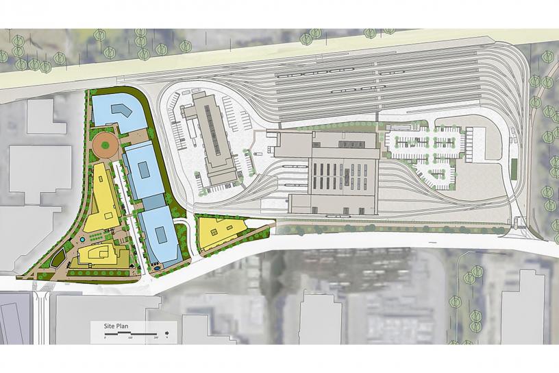 TOD site plan including OMF East