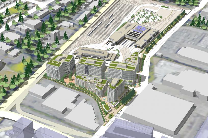 TOD and OMF East perspective looking northwest