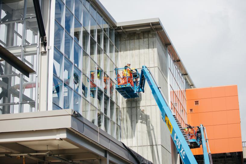 Photo of Mercer Island Glass curtain wall construction