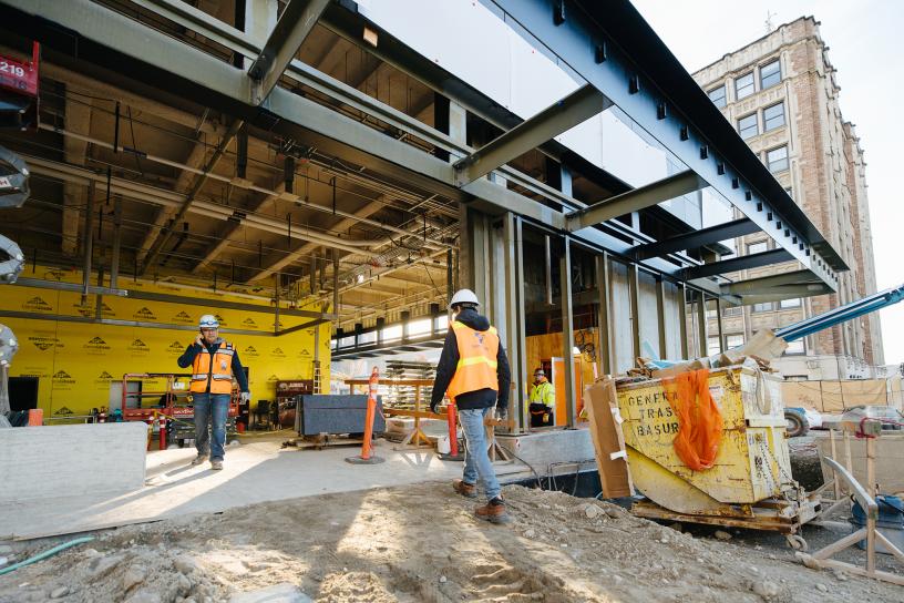 Photo of U District Station Construction
