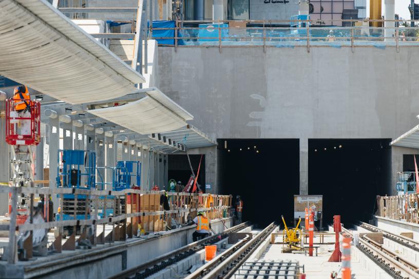 Photo of Bellevue Downtown Station Tracks