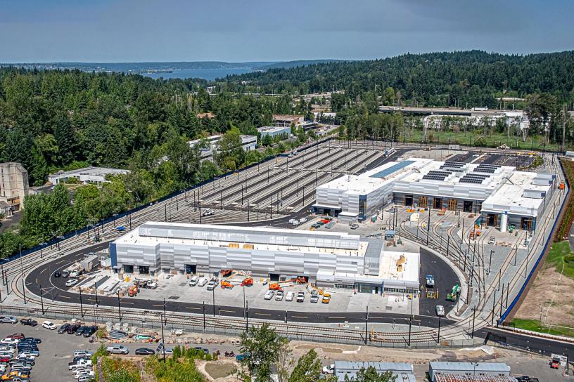 Operations and Maintenance Facility East Construction Aerial View