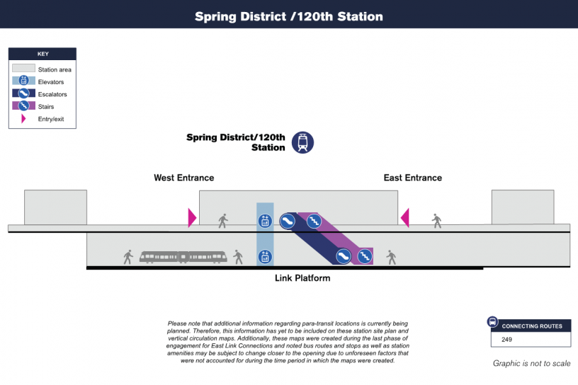 Vertical Circulation Map for Spring District/120th Station