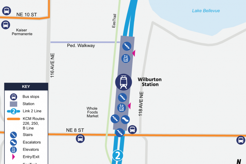 Site map for Wilburton Station
