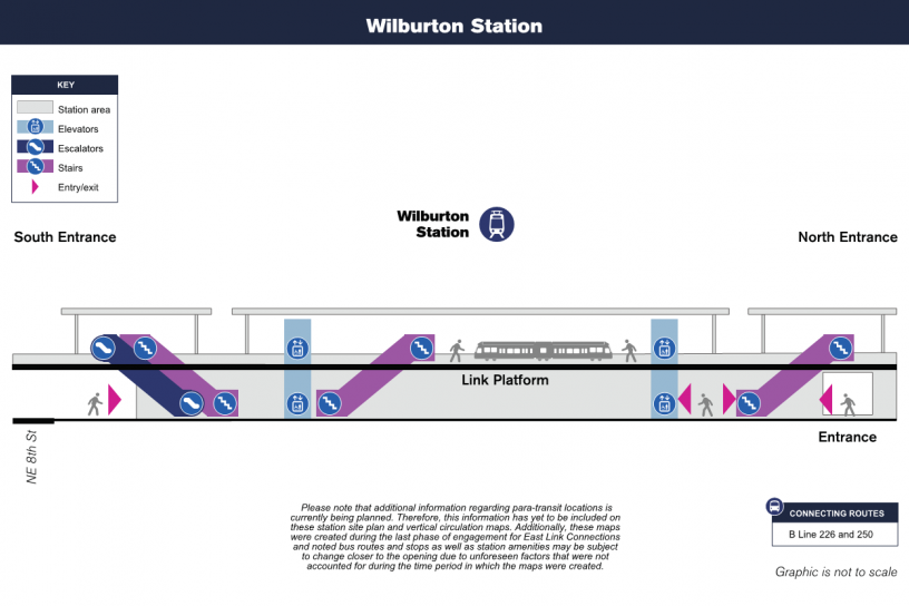 Vertical Circulation Map for Wilburton Station
