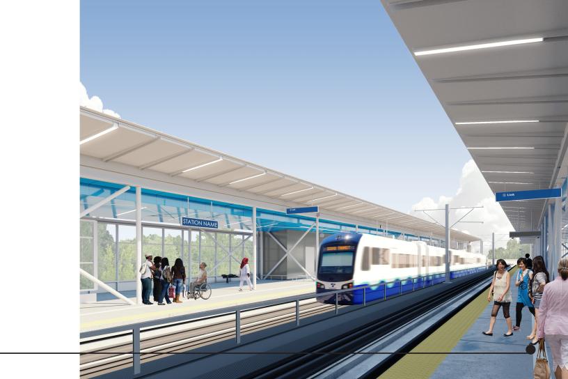 Rendering of 130th station platform