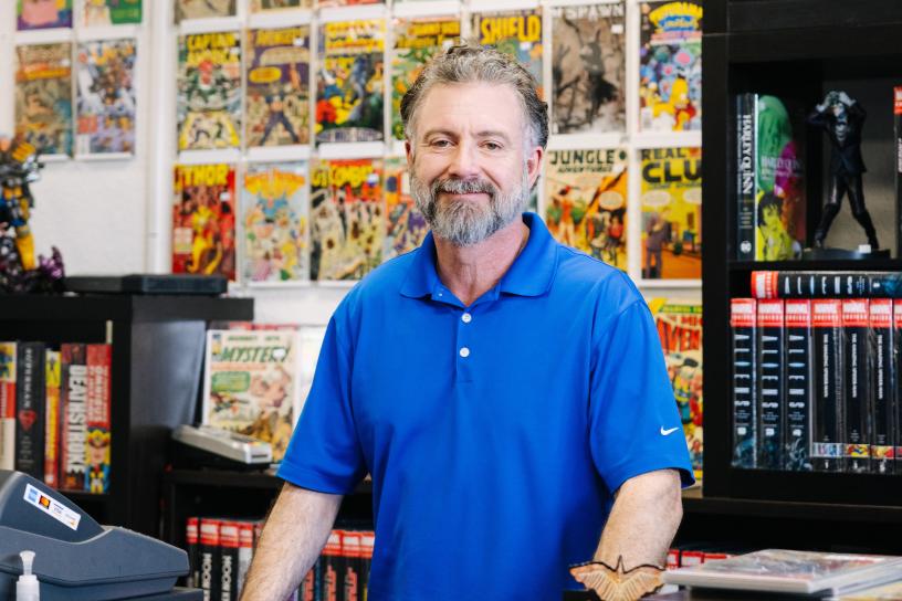 photo of the owner of Action City Comics
