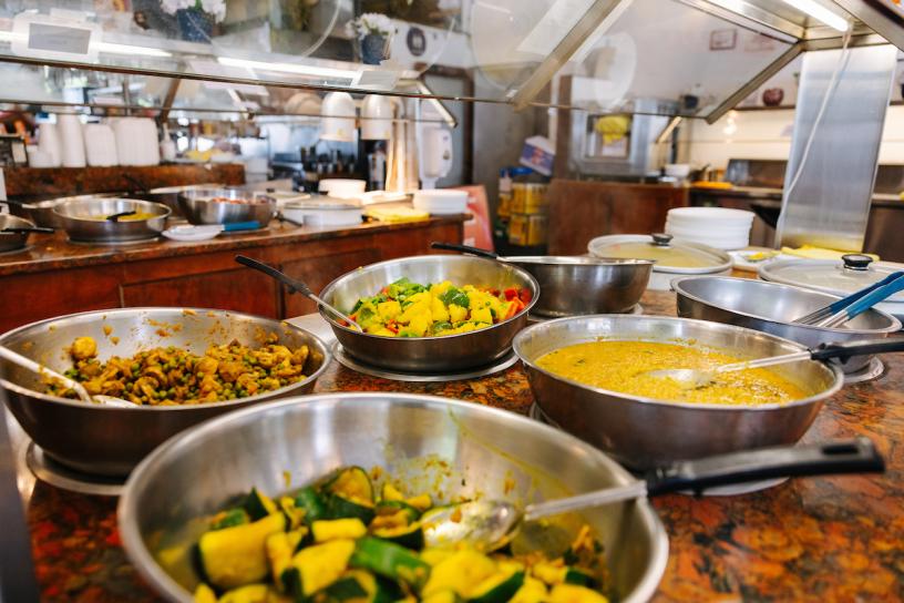 photo of various food dishes from the East India Grill