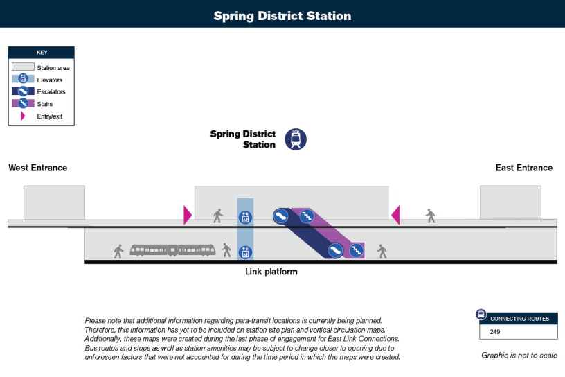 Vertical Circulation Map for Spring District Station