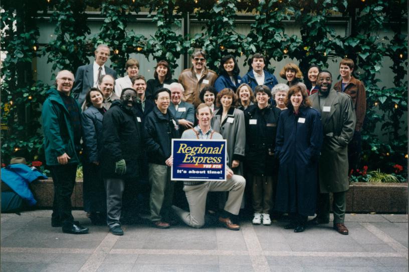 Sound Transit's fledgling team gather to celebrate voter approval of Sound Move