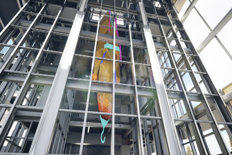 A future art installation in Kent Des Moines Station.