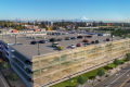 Federal Way transit center garage with art screen